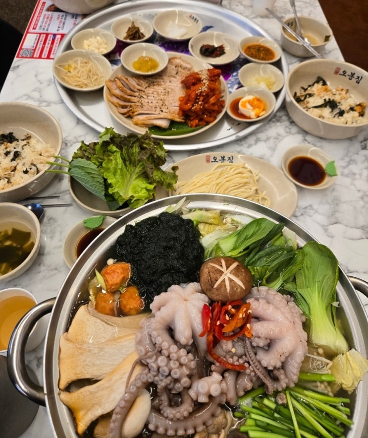  초복으로 연포탕에 칼국수 오봉집 삼산점 굴포천역 맛집