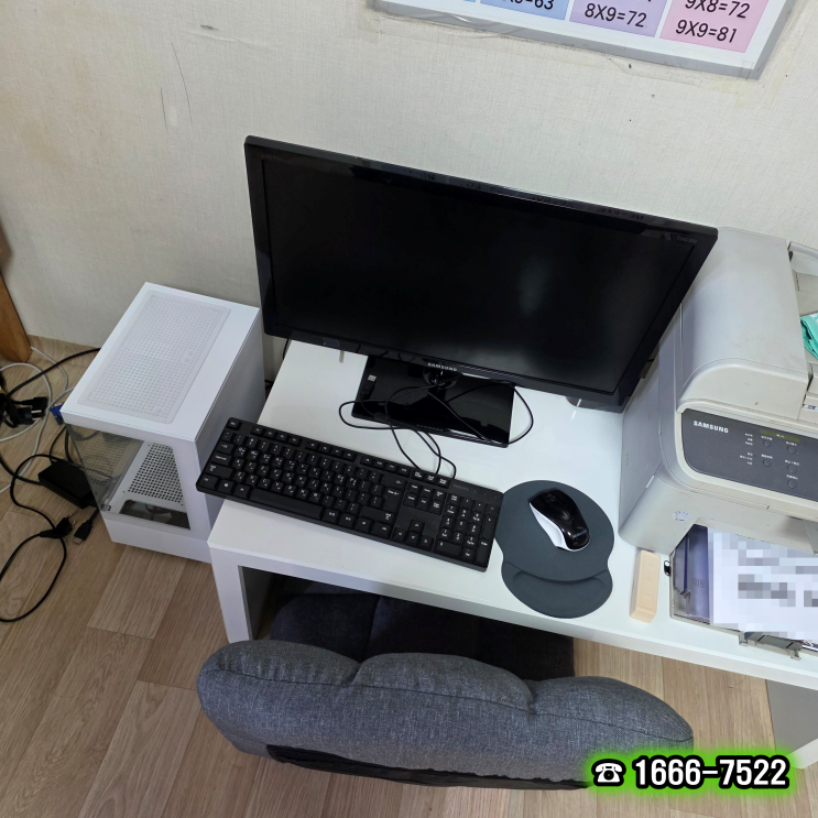  민락동 의정부 컴퓨터수리 조립PC 모니터 연결 야간 출장 해결