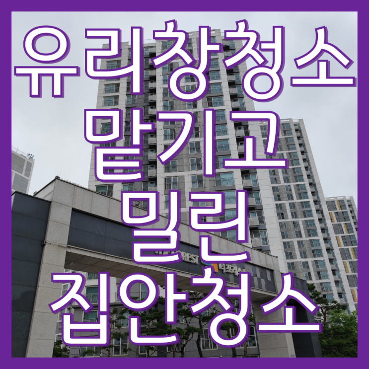  인천 아파트 창문 청소 업체 작업 순서와 후기(더포레스트)