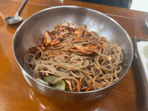  광주 금호동 CBS근처 점심 모밀맛집 산수옥