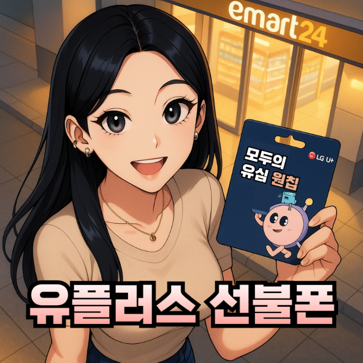  유플러스 선불폰 유심 셀프 개통 빠른 접수 방법