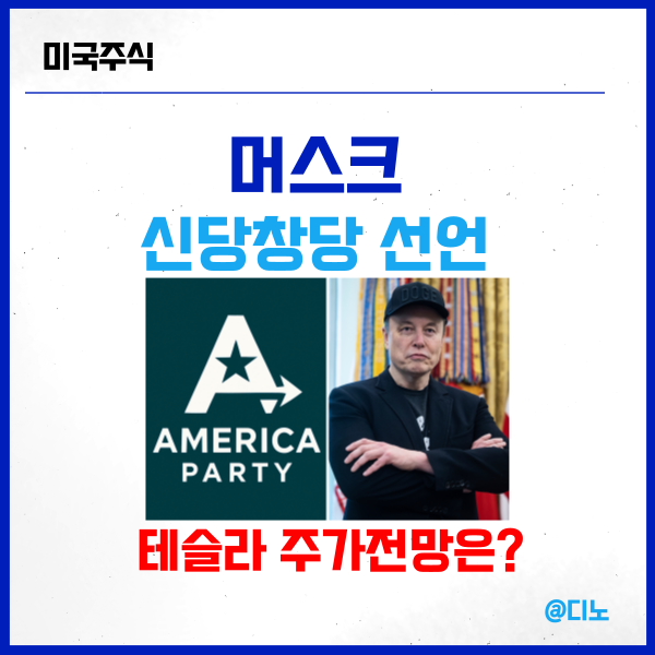 <b>머스크 아메리카당</b> 신당 창당, 테슬라 주가 전망은?