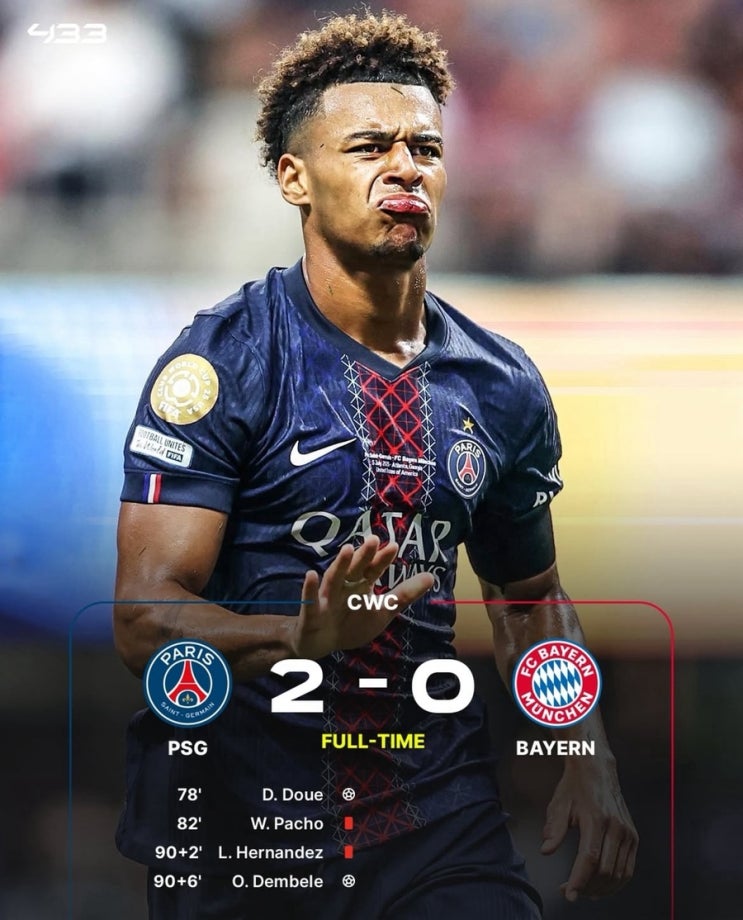 <b>클럽월드컵</b> <b>PSG 뮌헨</b> 결과 정리