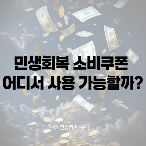  민생회복 소비쿠폰 어디서 사용 가능할까?
