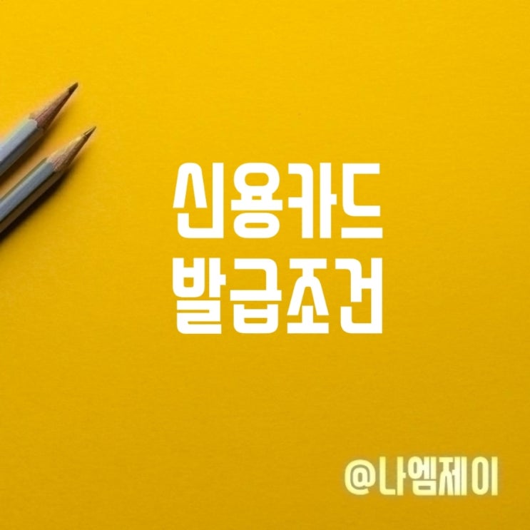 신용카드 발급조건 나이 신용점수 거절사유 신용카드 발급조건 나이 신용점수 거절사유