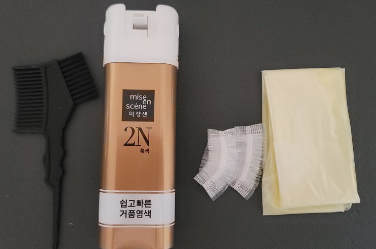  올리브영 미쟝센 올뉴 쉽고빠른 거품염색(셀프 새치염색)