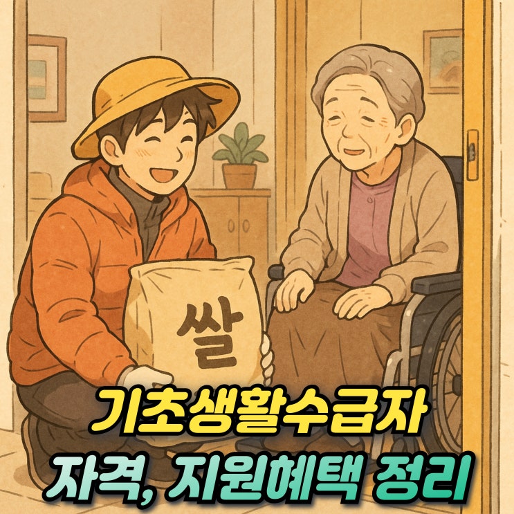  기초생활수급자 자격 수급기준 소득인정액 선정조건 지원금액