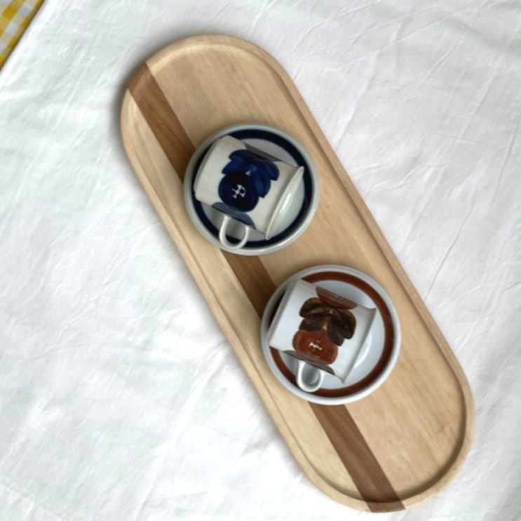  Arabiafinland 아라비아핀란드 Teak and Birch 우든 롱 오발 트레이