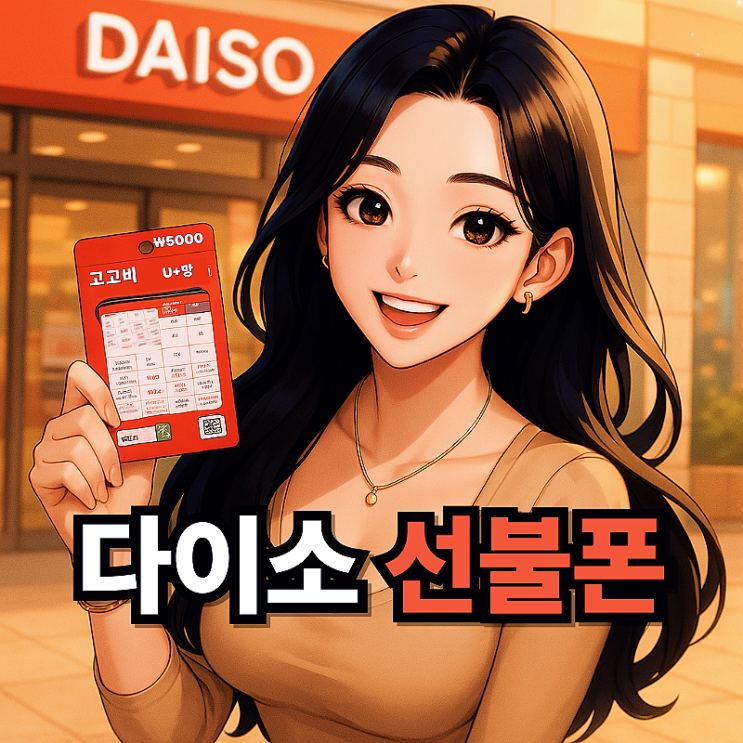  다이소 선불폰 유심 구매와 온라인 개통 방법 정리