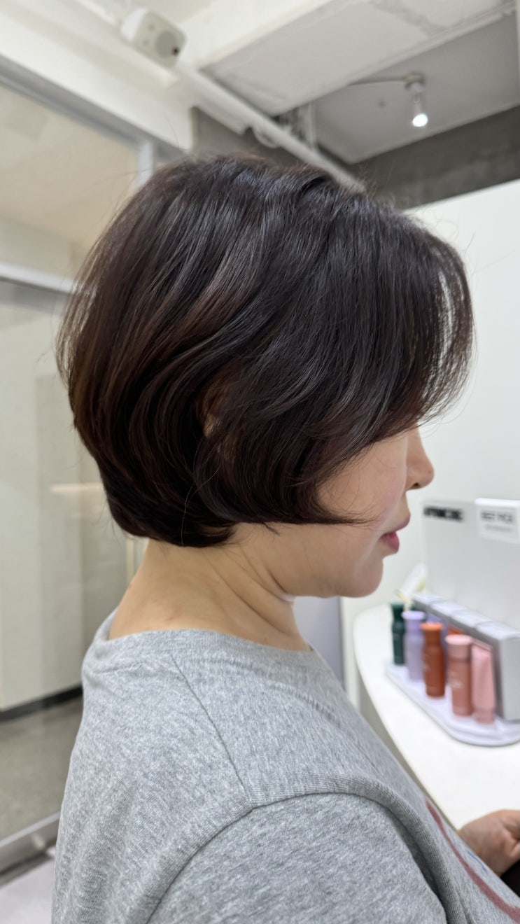  인천 50대 단발 볼륨펌 뿌리볼륨펌 스타일 알팀헤어 용현