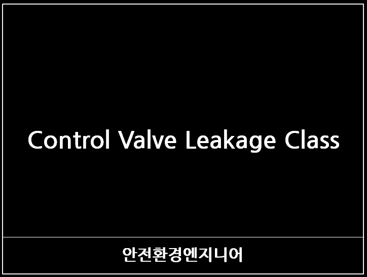  Control Valve Leakage Class