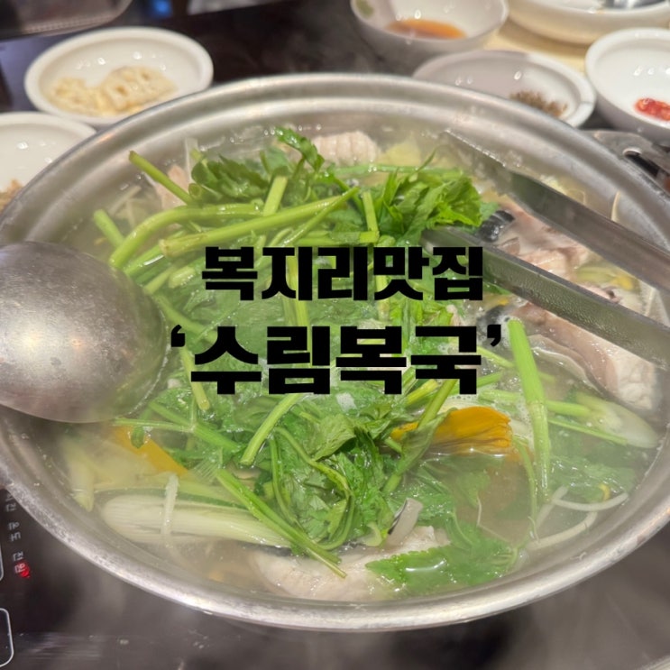  [선릉 복지리맛집] 강남 복집 ‘수림복국 선릉삼성별관’