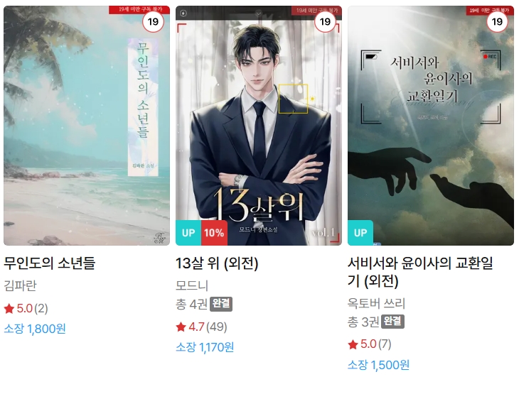  BL소설 신간) 25년 07월 07일 신간