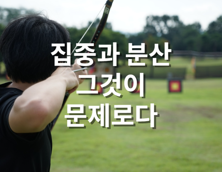  집중과 분산 그것이 문제로다