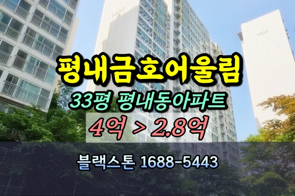 평내마을 금호어울림 경매 33평