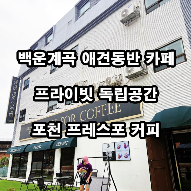  포천 프레스포 커피｜백운계곡 감성카페 솔직후기 (feat. 애견 가능)