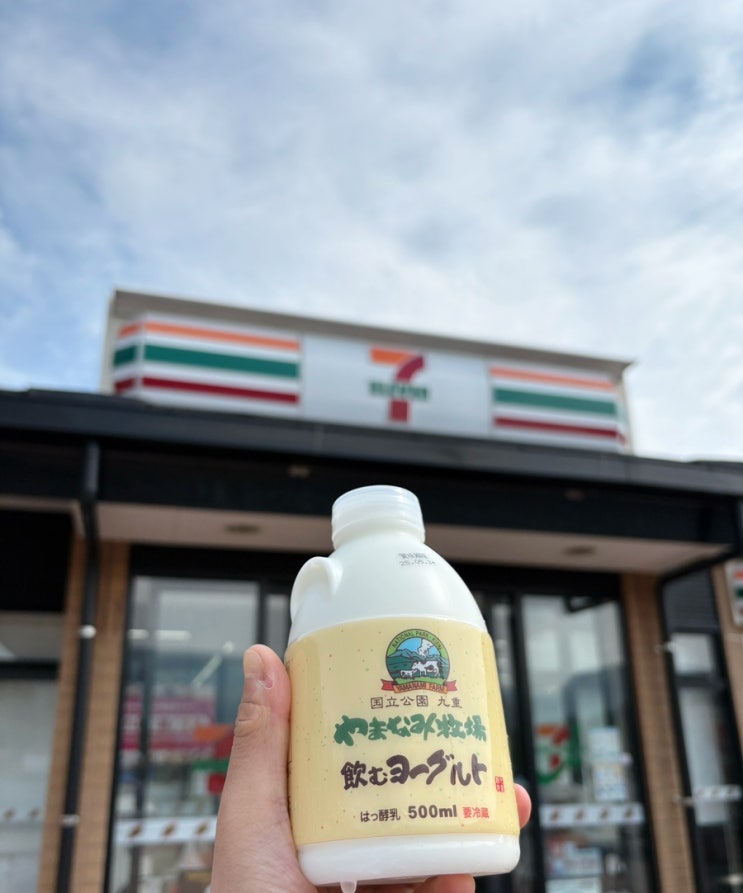  [유후인 버스투어]가이드님 찐추천! 쿠스 휴게소에서만 만날 수 있는 일본 간식 2가지 | 야마나미 요구르트, 타베루 먹는 커피