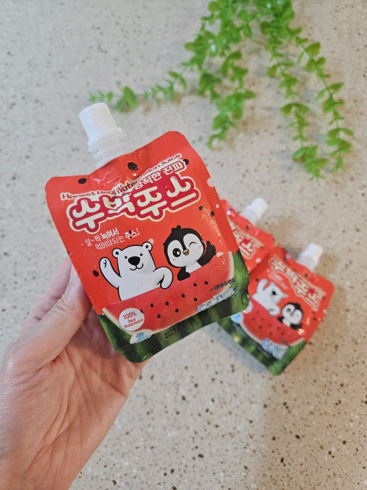  [정직한 진짜 수박주스] 여름철 시원한 아이간식