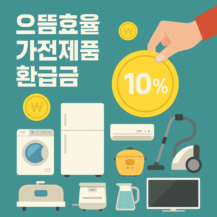  2025년 으뜸효율 가전제품 환급8월 시행 준비및방법