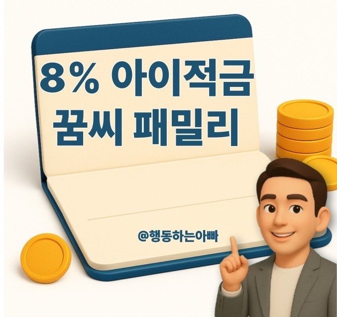  대전시x하나은행 최대 8% 고금리 아이적금 '꿈씨패밀리 하나통장' 추천