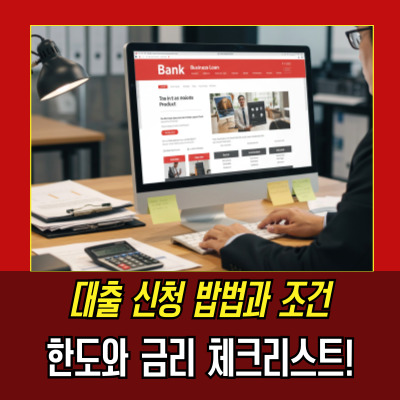  마이너스통장대출한도 사업자 대출 조건과 금리, 신청 방법
