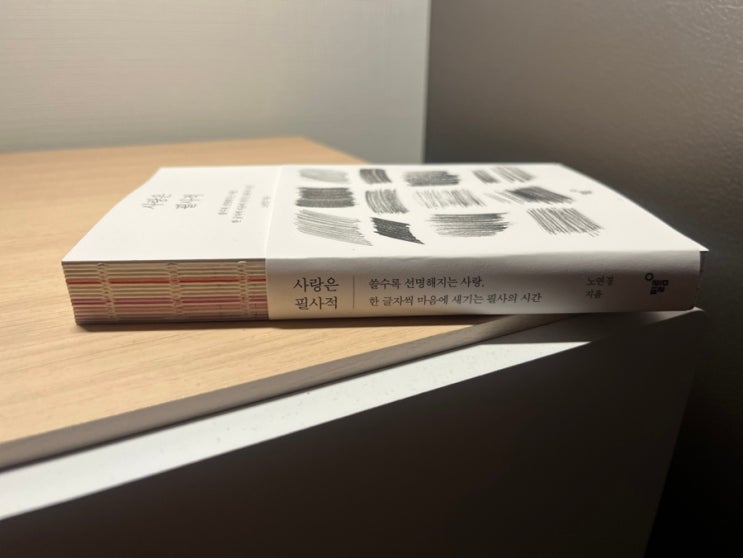  사랑이 담긴 문장들이 가득한 필사 책 사랑은 필사적 서평