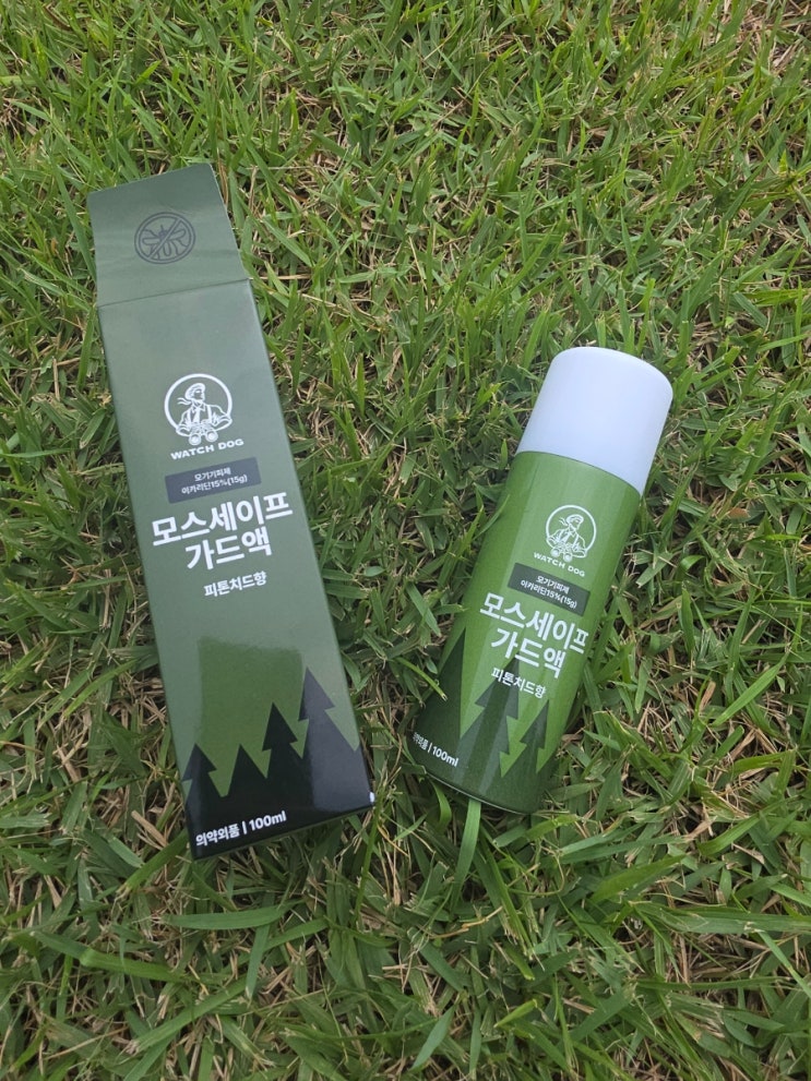  와치독 모기기피제 로 모기기피 해요.
