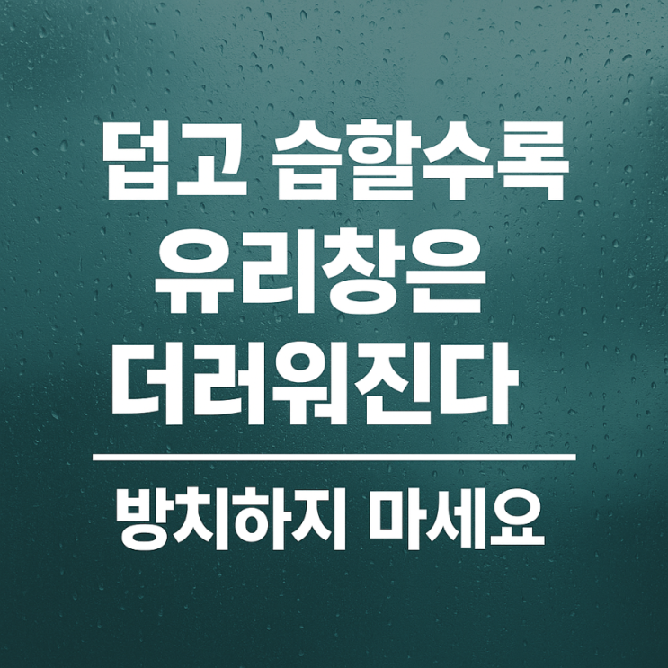 습함과 <b>폭염</b>이 반복되는 요즘... 유리창청소샤인아웃 #<b>광명시</b>유... 