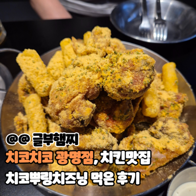 치코치코 광명점 치코뿌링치즈닝, 콜라, 맥주 마신 후기 광명치킨맛집