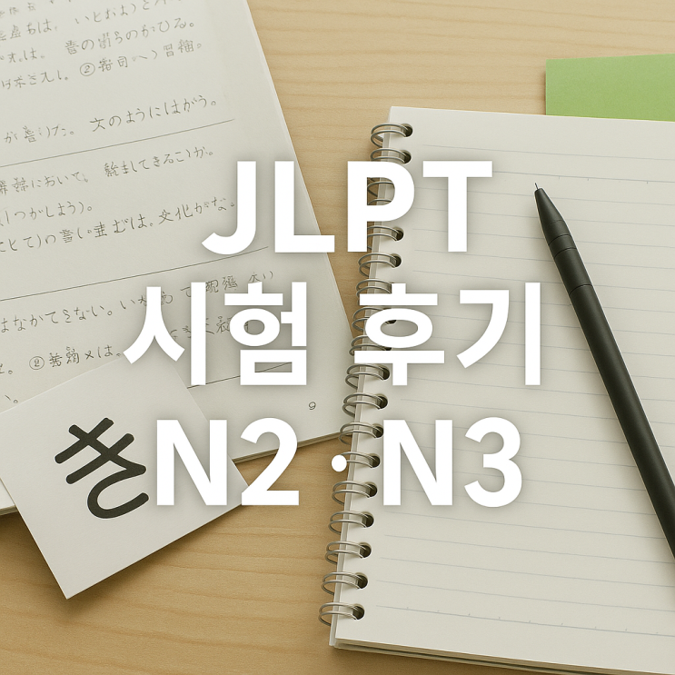  JLPT 시험 후기 N2(N3) 난이도 합격 성적 공부법 공유