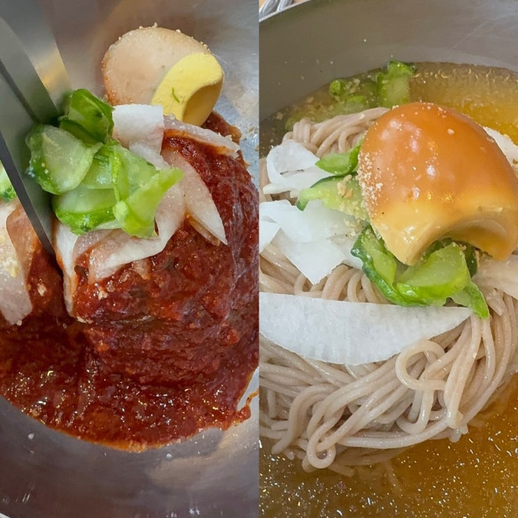  강릉 평양냉면 맛집 추천, 장면옥에서 평냉·비냉 다 맛봤어요!
