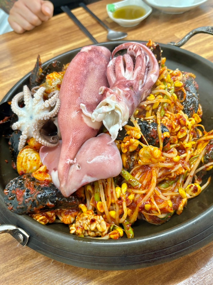  남춘천역 퇴계동 맛집, 푸짐한 조개전골 해물찜 해물마루 추천