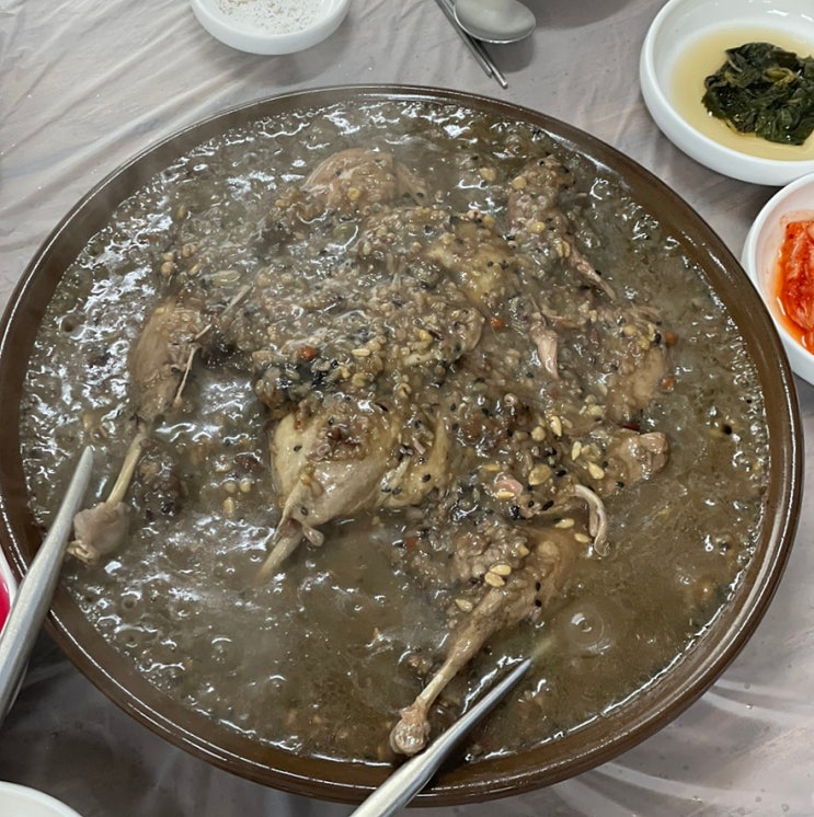  창원 용호동 오리 맛집 송림산장ㅣ백숙아닌 흑숙 복날 몸보신 추천