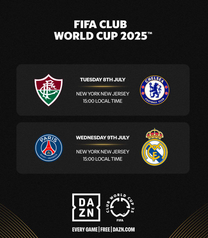 <b>클럽월드컵</b> 4강 대진표 경기 일정, PSG 레알 플루미넨시 <b>첼시</b>... 