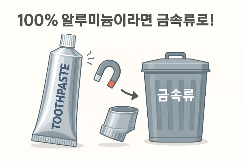 치약 분리수거 배출 방법, 헷갈리는 튜브 재질 쉽게 구별하기