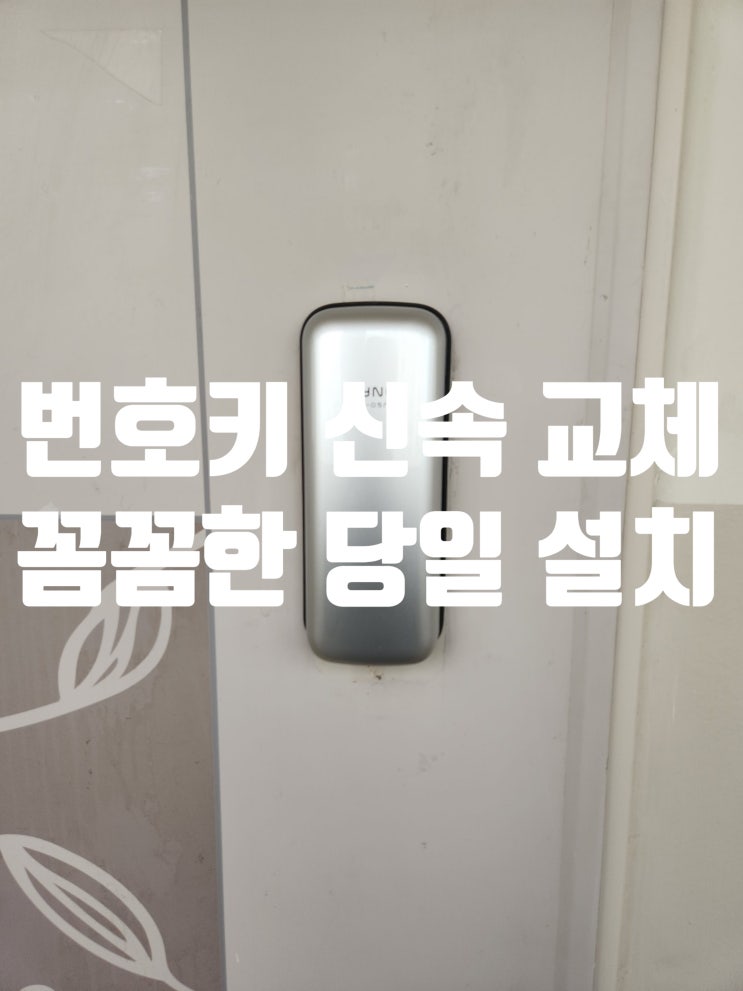  김포열쇠 도어락 설치 통진읍 매수리마을아파트 번호키 교체 출장