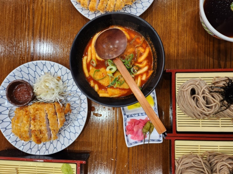  경산 하양읍 부호역 줄서서 먹는 소바 돈까스 맛집 삼동소바 경산점