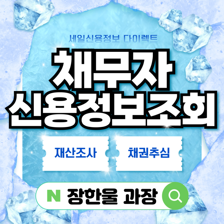  개인 법인 신용정보조회 후 강제집행 신청