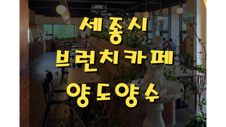  세종시 브런치카페 양도양수, 테라스 뷰와 고급인테리어