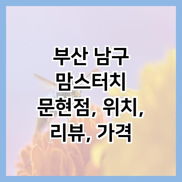 맘스터치 문현점 사진 1