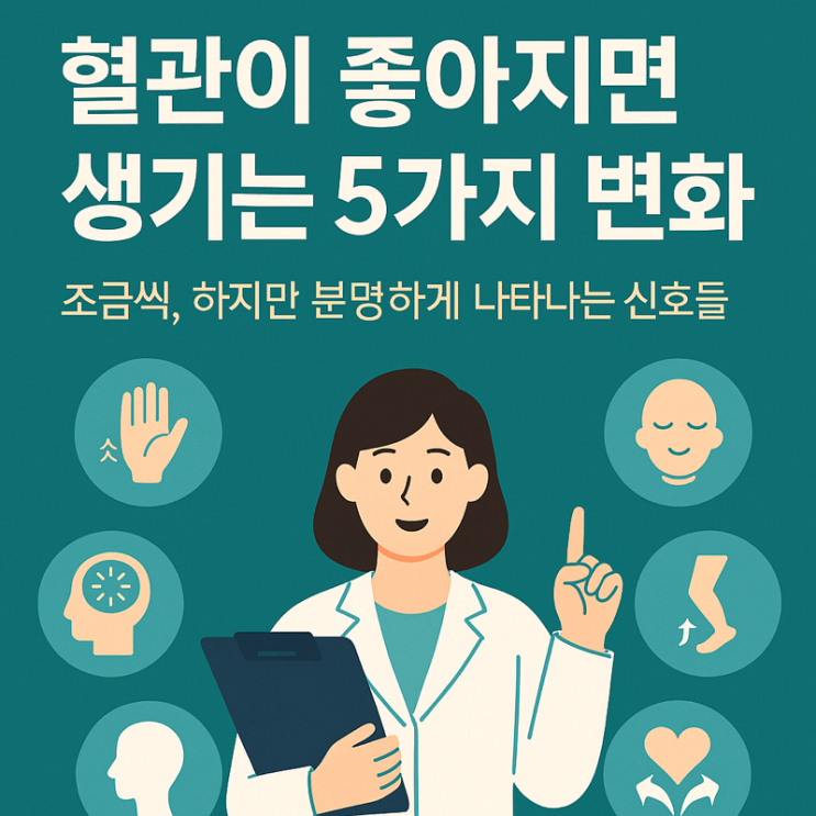  혈관이 좋아지면 생기는 5가지 변화