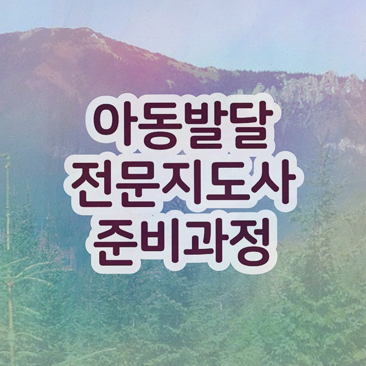  아동발달전문지도사 합격률 , 자격증 취득했던 후기 정리했어요