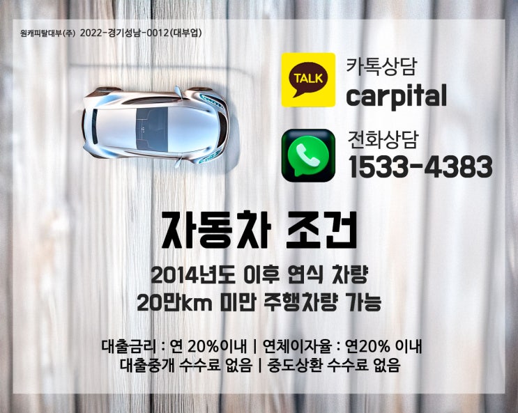  성남 정자 자동차 담보대출, 당일 심사가 완료 될까요 ?