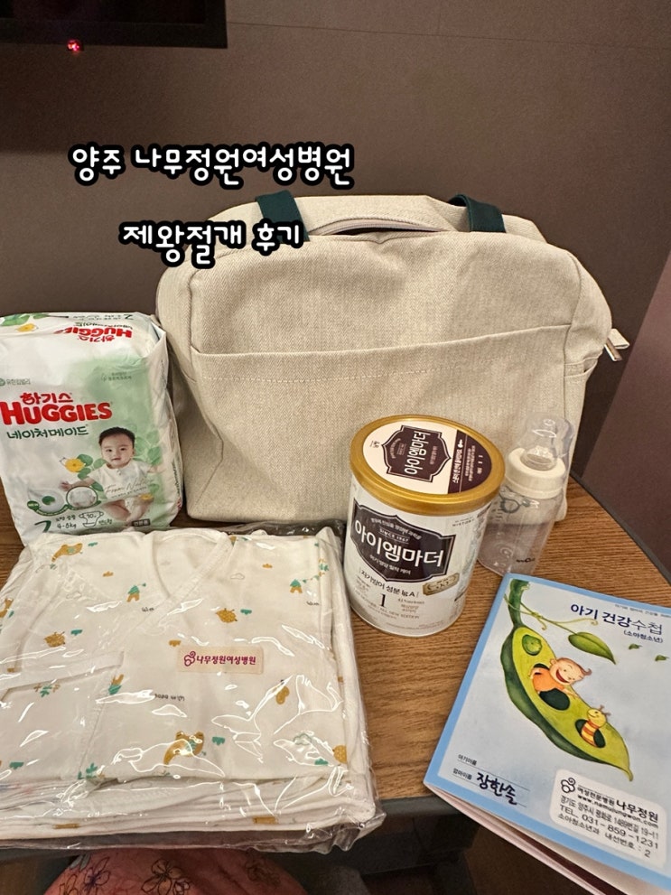  양주 나무정원 여성병원 제왕절개 후기(입원부터 회복까지)