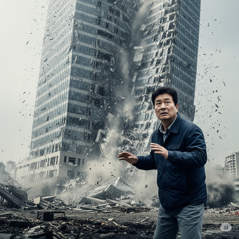 건물이무너지는걸보는꿈 건물 무너지는 꿈 내 인생의 기반이 흔들리고 있다는 무의식의 경....
