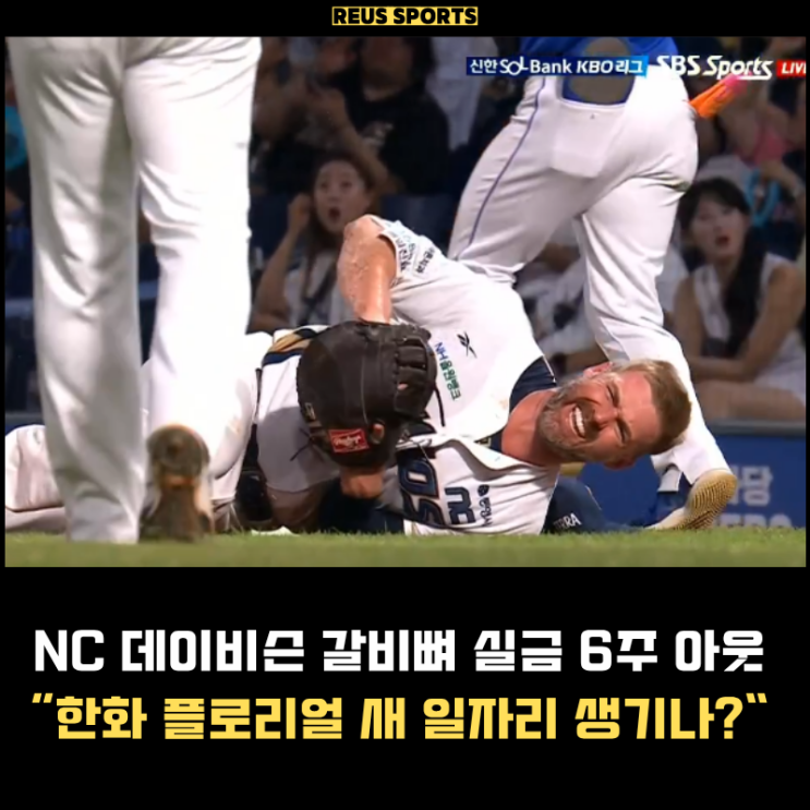 <b>NC 데이비슨</b> 갈비뼈 부상 6주 결장 플로리얼 일자리 생기나?