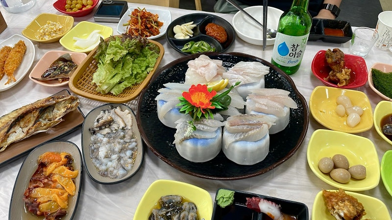 [충남] 당진 왜목마을 '섬마을횟집' | 당진여행 단체모임 장소 추천