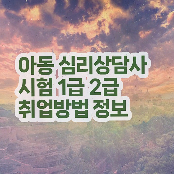  , 심리상담사 쉽고 빠르게 취득했던 후기 , 향후 전망