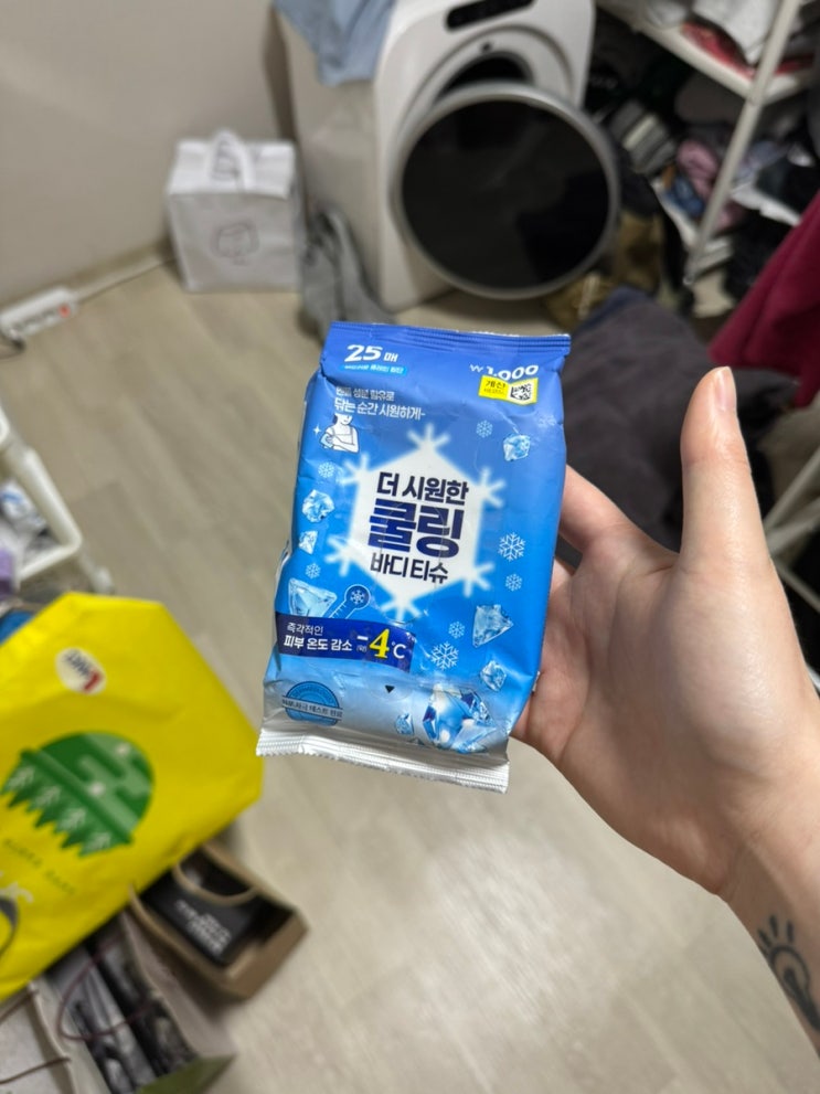  다이소 쿨링 바디티슈 스프레이 후기 여름필수템 무더위 탈출!