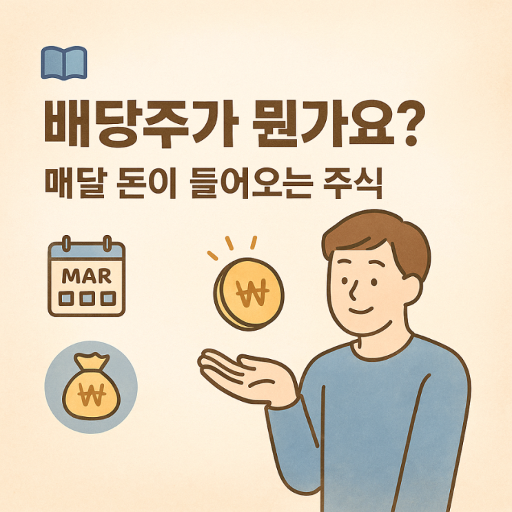  배당주가 뭔가요? – 매달 돈이 들어오는 주식